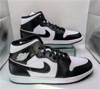 Nike Air Jordan 1 Mid Trainers Size UK 9 EUR 44 DV0991-101 Panda Unisex