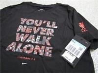 Official NIKE Liverpool "YOU'LL NEVER WALK ALONE" Unisex Junior Kid's T-shirt