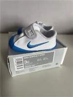 Nike WAFFLE 1 Crib Baby Shoes UK 2.5 EUR 18.5 Girls Boys Shoes White/ Blue