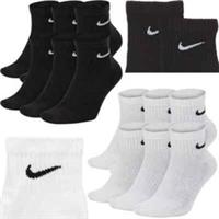 Nike Dri-Fit Mens Ankle Socks SX7669 6 Pairs Terry Everyday Cushioned Gym Sports - Large UK8-11 EU42-46 Regular