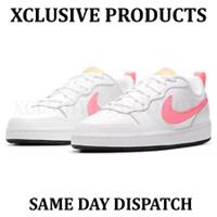 Nike Court Borough 2 Low White Sunset Pulse - SIZE UK 5 - BQ5448-108 - NEW