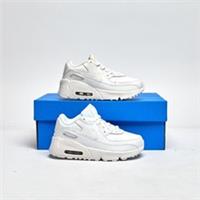 NIKE Air Max 90 Leather Infant White SIZE 9.5 Trainers
