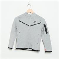 NIKE Tech Fleece Hoodie Junior Grey/Black SIZE 8-10YRS