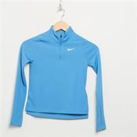 NIKE Girls' Dri-FIT Long Sleeve 1/2 Zip Top Junior Blue SIZE 8-10YRS