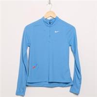 NIKE Girls' Dri-FIT Long Sleeve 1/2 Zip Top Junior Blue SIZE 12-13YRS