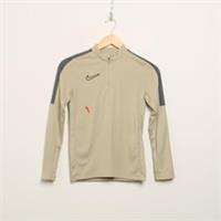 NIKE Academy 1/4 Zip Top Junior Beige SIZE 8-10YRS