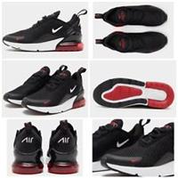 NIKE AIR MAX 270 (PS) Kid Black/White-Gym Red Iron Grey FQ2416 001 - Kid UK 11.5
