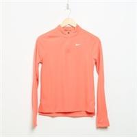 NIKE Girls' Long Sleeve 1/2 Zip Top Junior Orange SIZE 13-15YRS