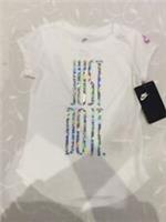 Nike Girl's White Short Sleeve T-Shirt (Size 4 Years)