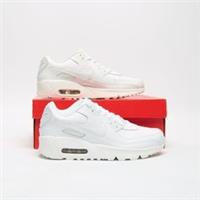 NIKE Air Max 90 Leather Junior White SIZE 5.5 Trainers