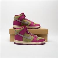 NIKE Dunk High Women's Purple/Green SIZE 4 Trainers