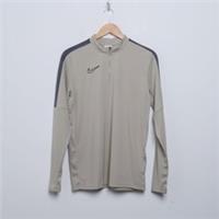 NIKE Academy 1/4 Zip Top Junior Beige SIZE 13-15YRS