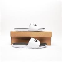 NIKE Kawa Slides Junior White/Black SIZE 5.5