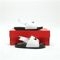 NIKE Kawa Slides Infant White/Black SIZE 7.5