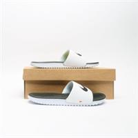 NIKE Kawa Slides Junior White/Black SIZE 5.5
