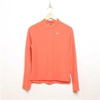 NIKE Girls' Long Sleeve 1/2 Zip Top Junior Orange SIZE 13-15YRS