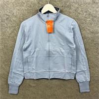 Vintage Nike Jumper Womens Medium Blue Sweater Full Zip Active Swoosh BNWT - M Regular