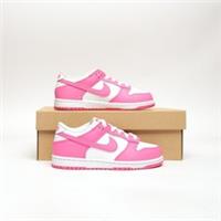 NIKE Dunk Low Children's WHT/L'FCHSIA SIZE 2 Trainers