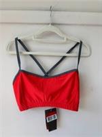 Nike Alpha Project Volleyball Sports Bra Red/Grey Large 12-14 Rare Deadstock - L Regular
