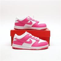 NIKE Dunk Low Infant White/Pink SIZE 9.5 Trainers