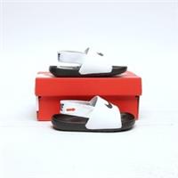 NIKE Kawa Slides Infant White/Black SIZE 5.5
