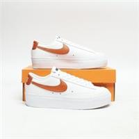 NIKE Blazer Low Platform Women's White/Copper SIZE 4 Trainers
