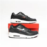 NIKE Air Max 90 Junior Black/White/Grey/Red SIZE 3.5 Trainers