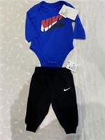 Nike Baby Boy's Bodysuit & Tracsuit Bottoms -2 Piece Set (Size 6 Monhts )