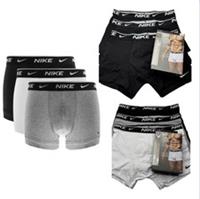 Nike 3-Pack Mens Cotton Stretch Trunks | Black Boxer Briefs Underwear M-XL - M.L,XL,XXL Regular