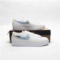 NIKE Blazer Low Platform Next Nature Women's White/Blue/Pink SIZE 7 Trainers