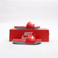 NIKE Kawa Slides Children's Red/Grey SIZE 13.5
