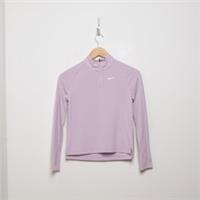 NIKE Girls' Fitness Long Sleeve 1/2 Zip Top Junior Purple SIZE 10-12YRS