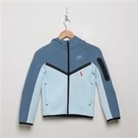 NIKE Tech Fleece Full Zip Hoodie Junior Blue SIZE 8-10YRS