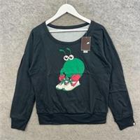 Nike Jumper Womens Medium Black Reversible Sweatshirt Athletic Department AD NWT - M Regular