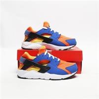 NIKE Huarache Run Children's Blue/Orange/Yellow SIZE 2 Trainers
