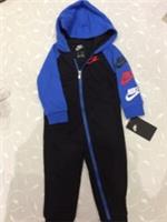 Nike Baby Boy's Long Sleeve Hooded Babygrow ( Size 12 Months)