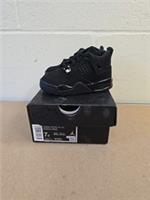 UK 6.5 Nike Jordan 4 Retro OG TD Black Cat 2025 Toddler Infant Casual IB4387-010