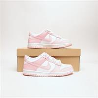 NIKE Dunk Low Junior White/Pink SIZE 6 Trainers