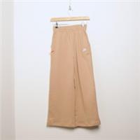 NIKE Girls' Club Wide Leg Joggers Junior Brown SIZE 10-12YRS