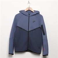 NIKE Tech Colour Block Full Zip Hoodie Junior Blue SIZE 13-15YRS