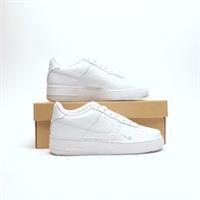 NIKE Air Force 1 Emboss Junior White SIZE 6 Trainers
