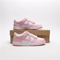 NIKE Dunk Low Junior White/Pink SIZE 4.5 Trainers