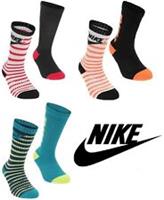 1 2 4 x Nike Kids Infant Crew Socks UK C9-C12 EU 27-30 Sports Training Warm