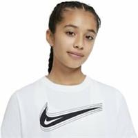 New The Nike Tee Youth Unisex White Swoosh T-Shirt DC7797-100 Sale!!
