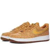 NIKE AIR FORCE 1 '07 PRM: MULTI / GOLD FLAX: DJ2536 900: UK 9.5