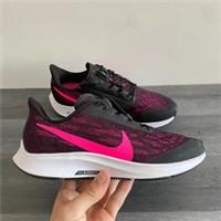NIKE AIR ZOOM PEGASUS 36 FLYEASE WOMENS - UK 3.5 & 4.5 - BLACK/PINK (BV0614-003)