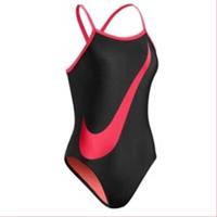Nike Big Swoosh Women's Swimsuit - Black Pink