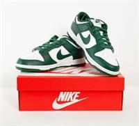 Nike Dunk Low Retro Spartan Trainers Team Green White Michigan Size 7 UK