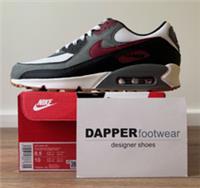 Nike Mens Air Max 90, Size 7.5 UK, White Team Red Trainers FB9658 100