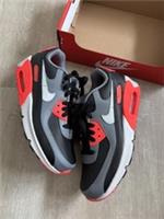 Nike Air Max 90 GS Black Grey Bright Crimson Red Size UK 5 - Brand New £